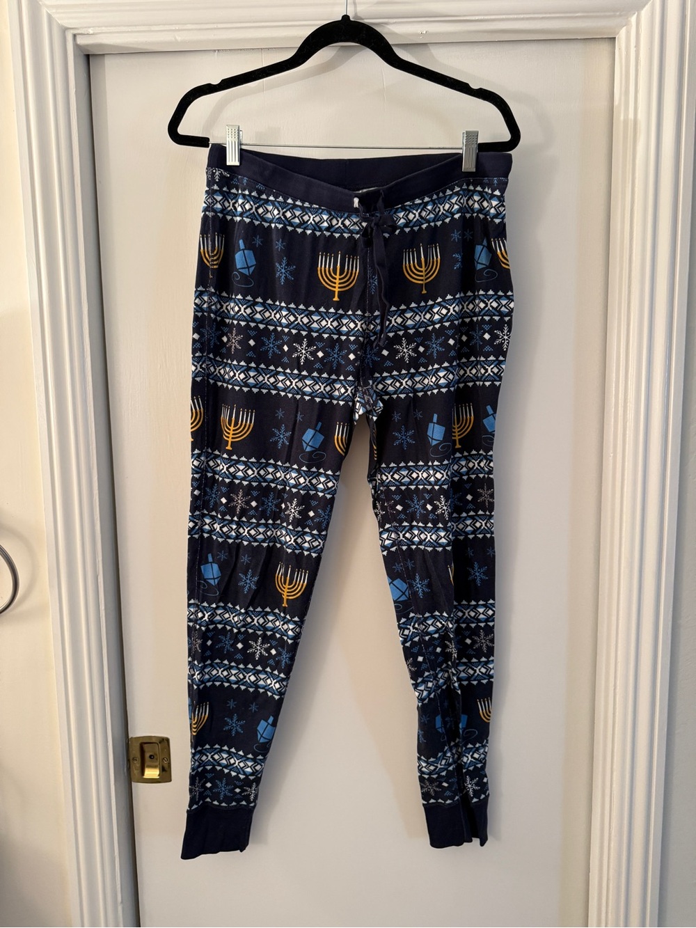 Hanna Andersson Navy Hanukkah Joggers
